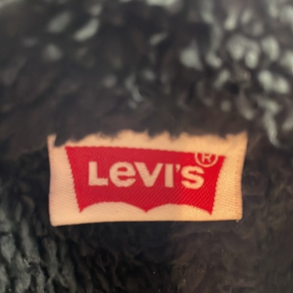 Levi’s Hat Knit Beanie One Size Blue/White Unisex Soft Fleece Lined - Picture 8 of 9